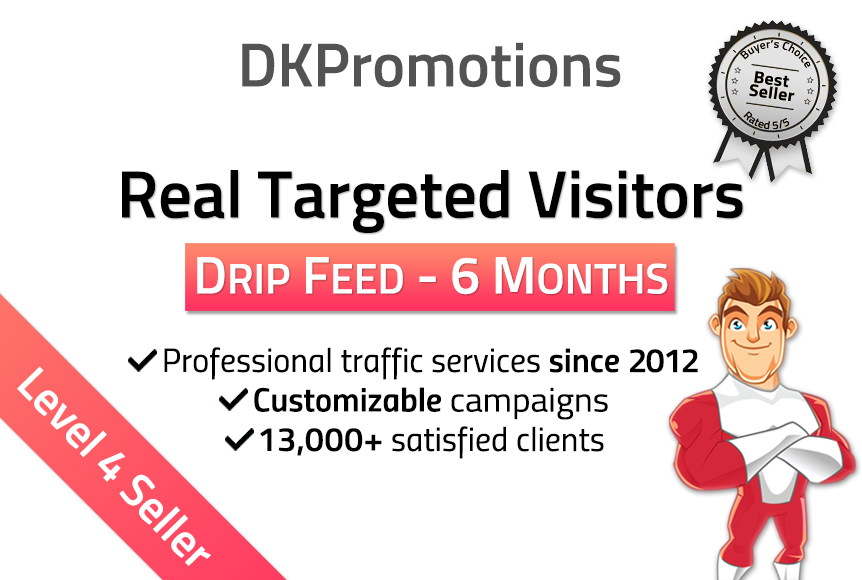 Unlimited TARGETED real human Website TRAFFIC for 6 months