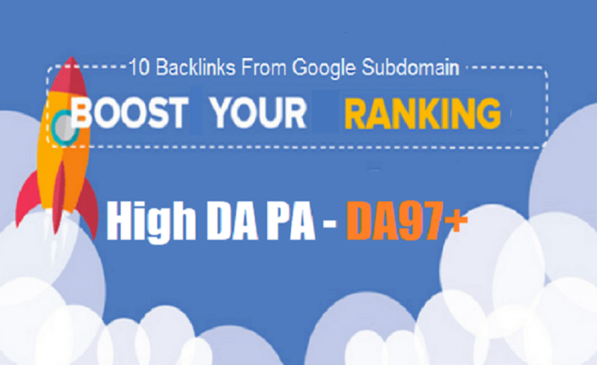 10 Backlinks From Google Subdomain DA97+