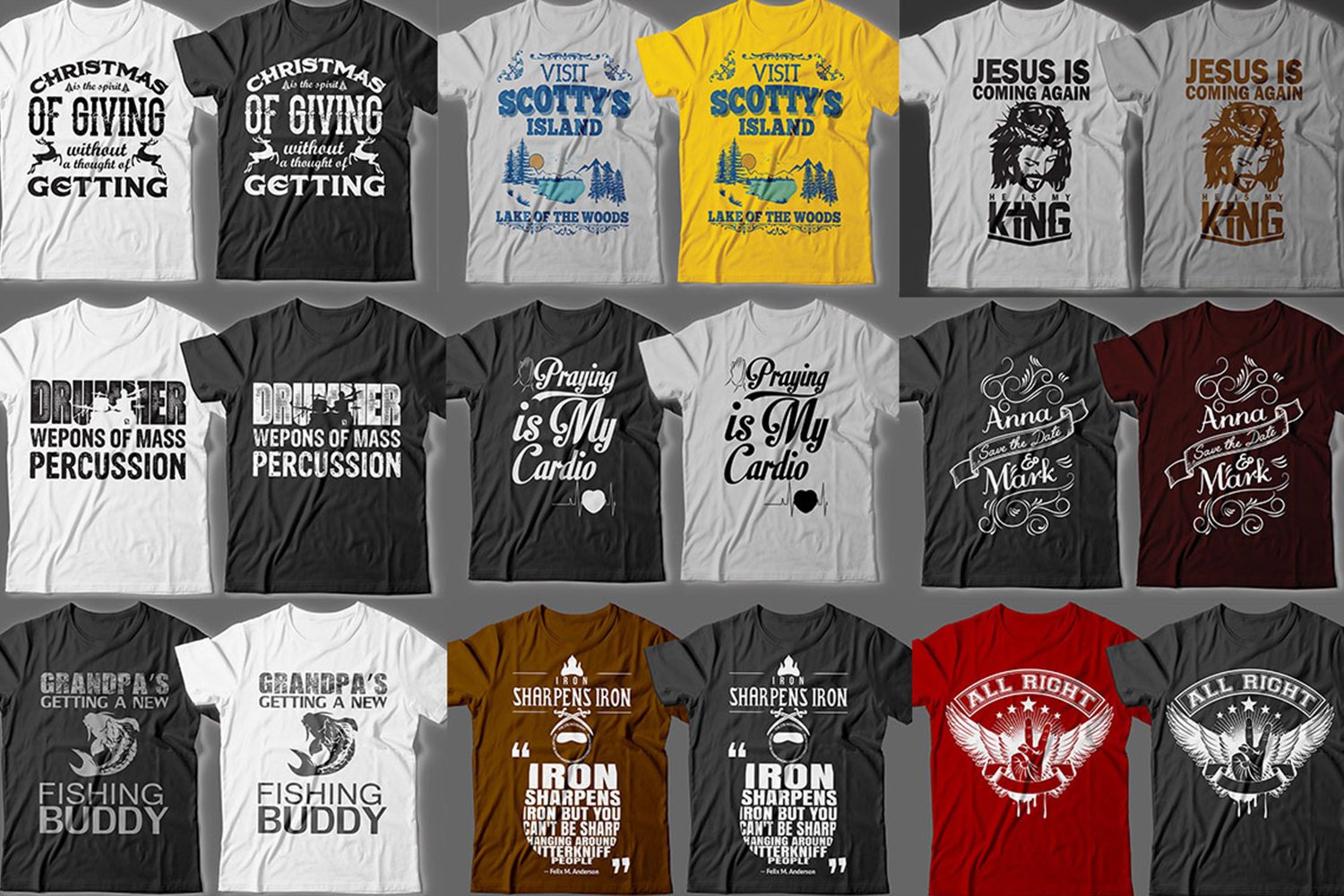 send you 18999 editable tshirt designs theme bundle for $99 - ListingDock