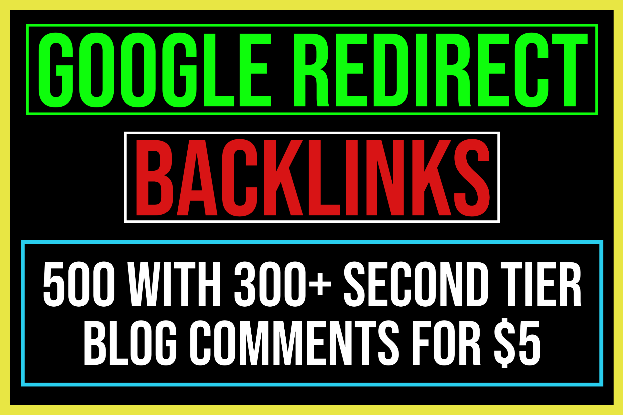 Create 500 Google Redirect Dofollow Backlinks for 5 ListingDock