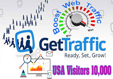 WEB TRAFFIC 10,000+ HQ USA Traffic Visitors Worldwide to Your Website