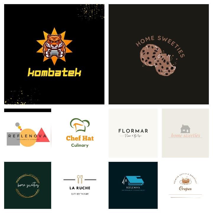 I can create two logos for you in all the fields you desire with high accuracy and in a timely manne