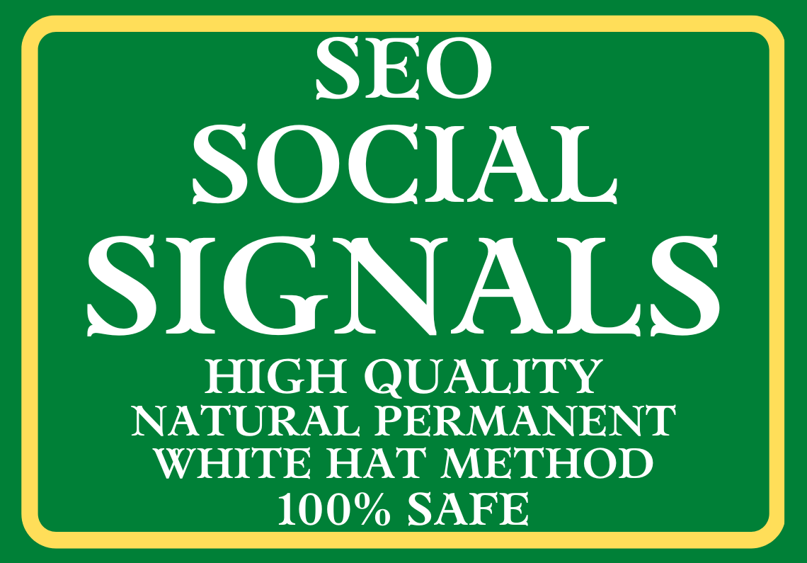 Rank your website with 1000 powerful social signals from high PR website