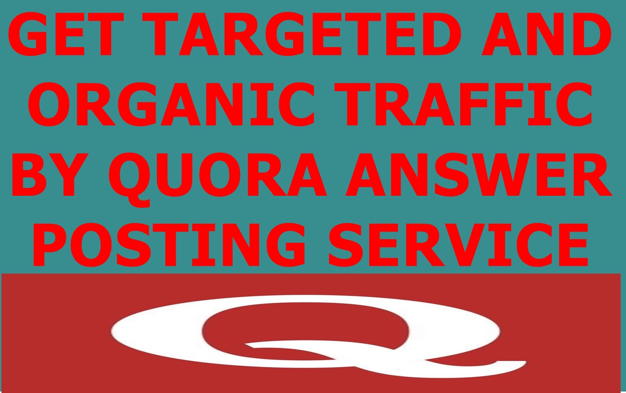 PROVIDE DAILY 100 TRAFFIC FOR ONE MONTH  BY 125 QUORA ANSWER WITH CLICKABLE LINK  