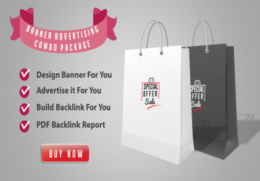 Web Banner Combo - Banner Design + Advertise it + Backlink Building
