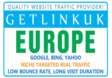 30 Days Unlimited EUROPE Targeted Real Organic and Unique Website Visitors Traffic
