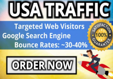 60 Days Real google USA TARGETED unlimited visitors traffic including keyword