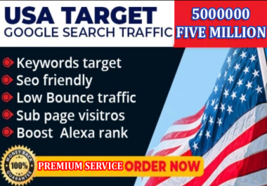 Five Million 5000000 USA Real GEO Targeted Visitors Traffic PREMIUM SERVICE