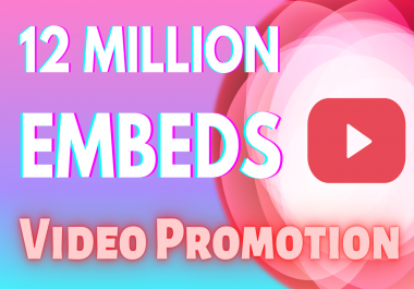 12 Million YouTube Video Embeds