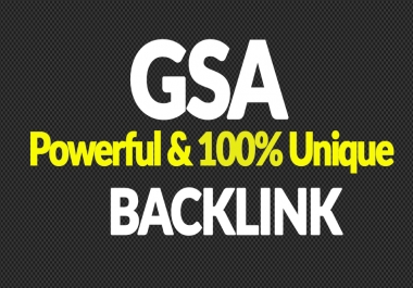 Create 400,000 Authority Quality GSA SER Verified Backlinks