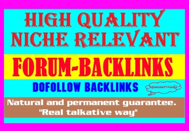 20 high quality forum posting backlinks