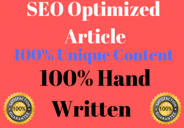 2 x 1000 Words SEO optimised well researched article For You