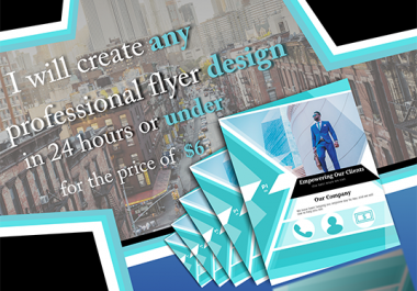 Creating any professional flyer design
