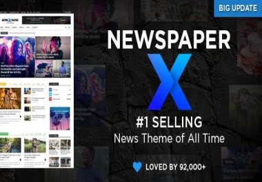 Newspaper X WordPress Theme Latest GPL Version 11 - Lifetime Updates
