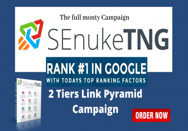 Rank Better in Google With SEnuke TNG Full Monty Link Pyramid SEO Campaign