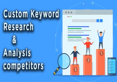 Run in depth keyword research & competitors analysis