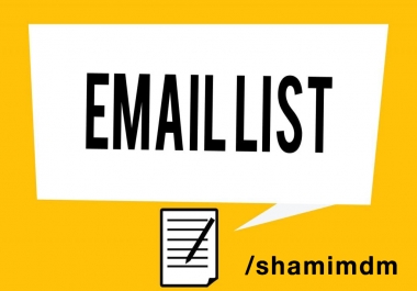 Create an email lead list for any business niche or profession