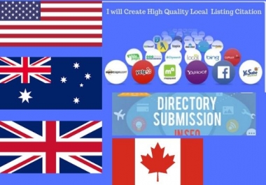 I will do local SEO citations and directory submissions manually
