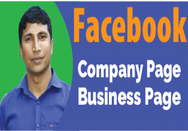 I will Create Facebook Business Page with Cover photo and Logo