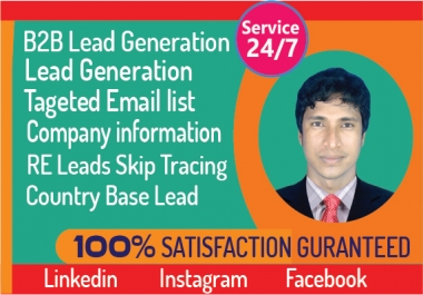 I will do B2B lead generation and build GEO targeted Email