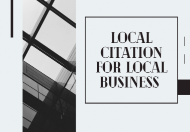 I will do 50 live local citations for local businesses.