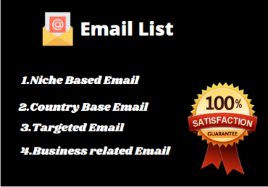 I will collect niche targeted email address list organically