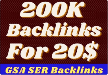 I will give 200k high quality gsa ser backlinks for multi tiered link building