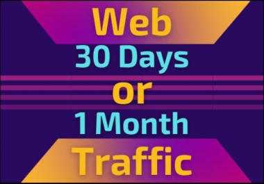 I will give niche organic keyword targeted traffic for 30 days