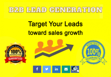 I will do b2b lead generation for your targeted business