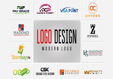I will design modern professional business logo with unlimited revisions