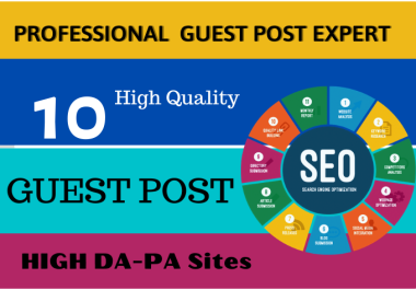 I will do guest post and seo backlinks