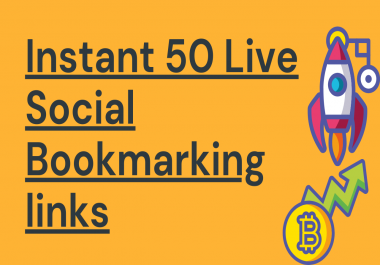 I will Create 50+ High Quality Social Bookmarking Links for Your Website Ranking
