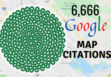 I will create 6666 google maps citations for local business SEO