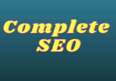 Complete SEO On page SEO and off page SEO service
