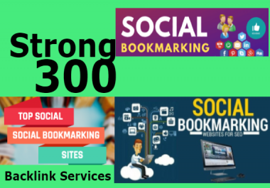 I will create manually HQ 300 social bookmarking backlinks
