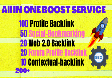 All In One Booster Services 200+ Manual Backlinks
