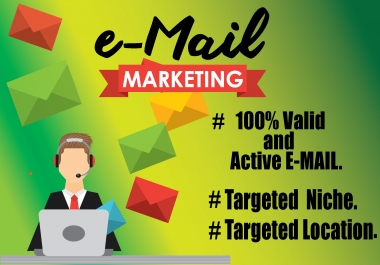 I will provide you 10000 niche targeted email list for your email marketing
