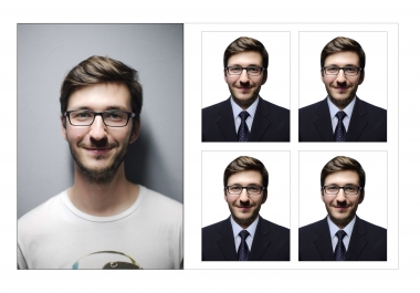 I will do passport size photo editing,  retouching with photoshop 2020