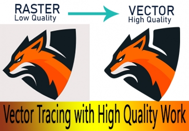 I will convert to vector tracing,  logo image into vector,  recreate,  redraw vectorize ai