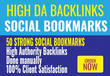 50 very strong bookmarks high DA backlinks best linkbuilding service