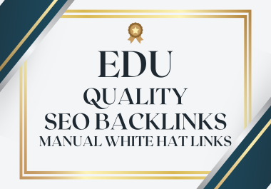 Manually Do 5 EDU safe High Authority SEO Backlink