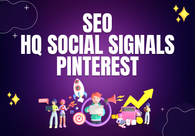 HQ 1000 Pinterest Social Signals PBN Backlinks Share Bookmarks for Google Ranking