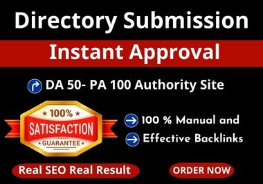 Instant Approve Manual 300+ Directory Submissions