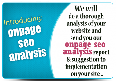 OnPage SEO Analysis & Optimization recomendation for better ranking in google for