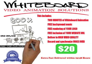 I will create AMAZING Whiteboard Video Animations