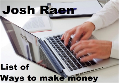 give you a detailed list of ways to make money online