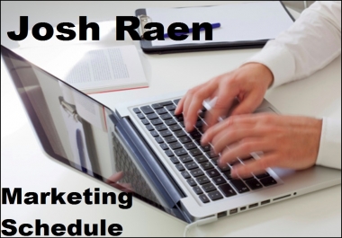 create a marketing schedule
