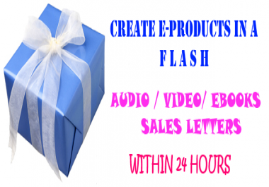 Create e-Products in A Flash.