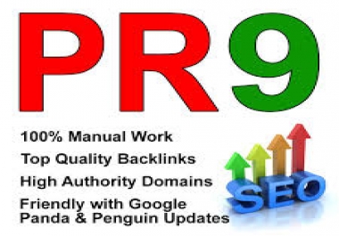 I will manually create 10 backlinks from PR9 sites in 24 hours