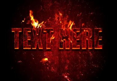 Creating Hot Lava text effect style